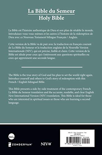 Semeur, NIV, French/English Bilingual Bible, Paperback