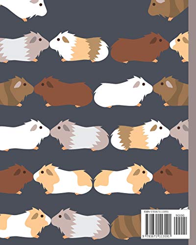 Notebook: Cute Guinea Pigs Kissing - Lined Notebook, Diary, Track, Log & Journal - Gift Idea for Boys Girls Teens Men Women (8"x10" 120 Pages)