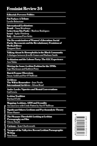 Feminist Review: Issue 34: Perverse Politics (Feminist Review Journal)