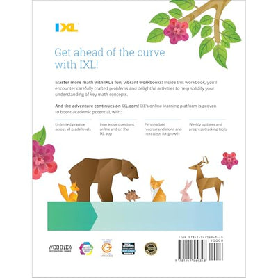 IXL Fractions 3rd Grade Math Workbook, Mathematics Book for Kids Ages 8-9 Covering Addition, Subtraction, Multiplication, Division, and Comparing With ... Mixed Numbers (IXL Topic-Specific Workbooks)