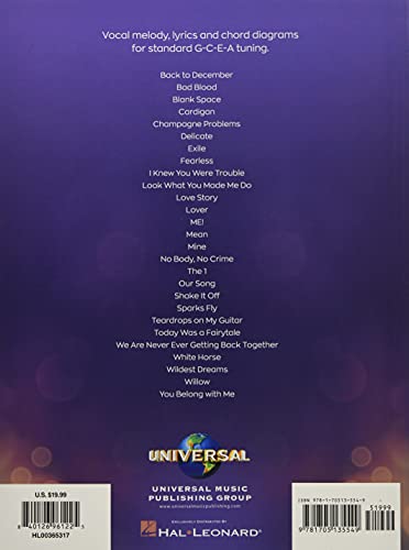 Taylor Swift - Ukulele Collection 27 Easy Songs to Strum and Sing Chords, Lyrics and Melodies for Beginners and Intermediate Players