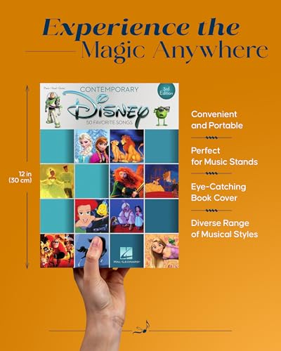 Contemporary Disney: 50 Favorite Songs - Disney Piano Book for Piano, Guitar, Vocal - Outstanding Sheet Music Book Collection - Vocal, Guitar, and Piano Song Book (Piano-vocal-guitar)