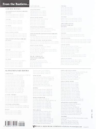 WP16 - Sight Reading - Level 1 - Bastien Piano Library — back cover