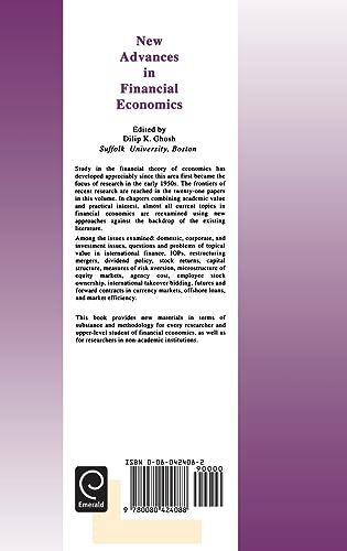 New Advances in Financial Economics (Series in International Business and Economics)