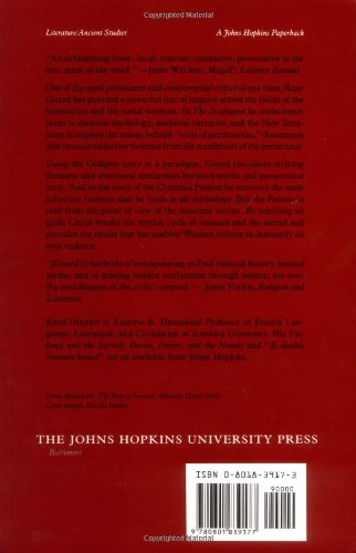 The Scapegoat by René Girard (New Paperback)