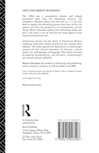 The Consumerist Manifesto: Advertising in Postmodern Times (Comedia)