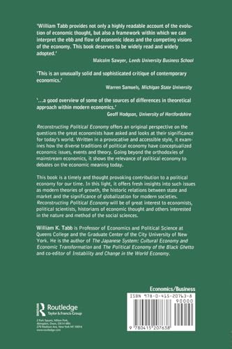 Reconstructing Political Economy (Routledge Studies in Contemporary Political Economy)