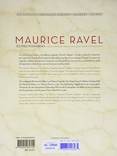 Maurice Ravel - Works for Piano (Les Editions Originales Durand: Salabert - Eschig)