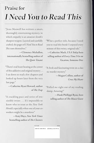 I Need You to Read This: A Novel