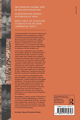 From Them to Us: An International Study of Inclusion in Education (1468)