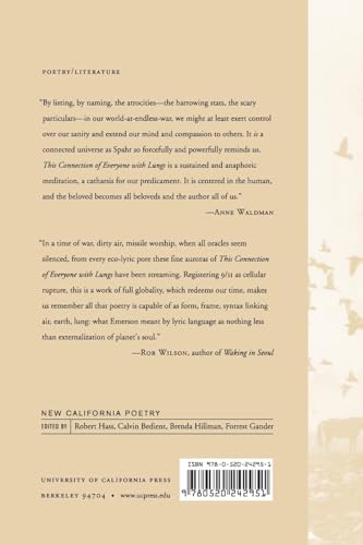 This Connection of Everyone with Lungs: Poems (Volume 15) (New California Poetry) — back cover