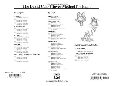 David Carr Glover Method for Piano Lessons: Primer