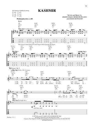 Led Zeppelin -- Physical Graffiti Platinum Guitar: Authentic Guitar TAB (Alfred's Platinum Album Editions)