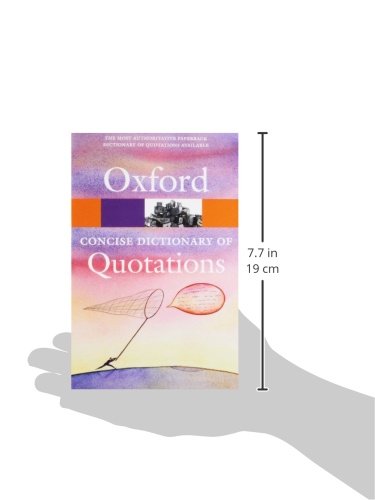 Concise Oxford Dictionary of Quotations (Oxford Quick Reference)
