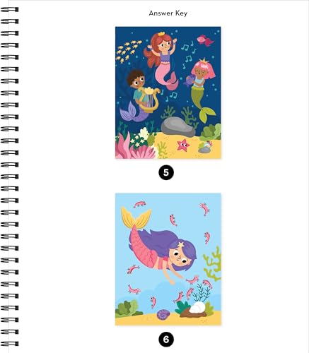Brain Games - Sticker by Letter: Glitter Mermaids: Includes 1 Glitter Sticker Sheet to Complete Each Image!