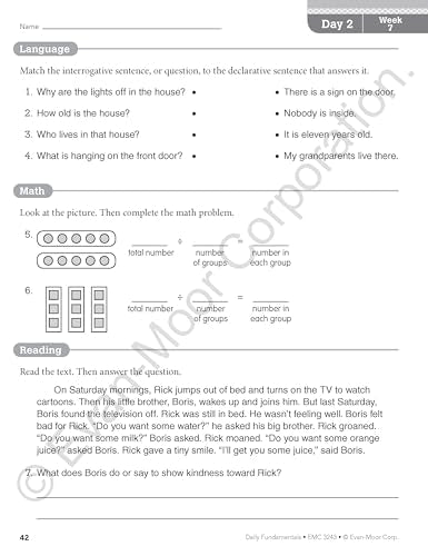 Daily Fundamentals, Grade 3 Teacher Edition