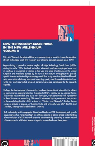New Technology Based Firms in the New Millennium (New Technology-based Firms in the New Millennium, 2)