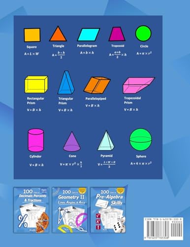 Humble Math - Area, Perimeter, Volume, & Surface Area: Geometry for Beginners - Workbook with Answer Key (KS2 KS3 Maths) Elementary, Middle School, High School Math - Geometry for Kids