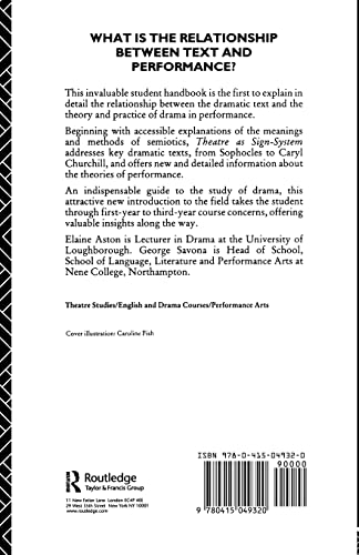Theatre as Sign-System: A Semiotics of Text and Performance