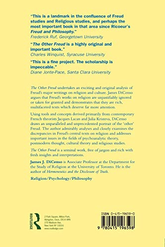 The Other Freud: Religion, Culture and Psychoanalysis