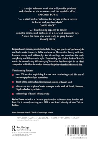 An Introductory Dictionary of Lacanian Psychoanalysis by Eva