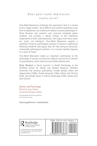 Post-Natal Depression (Women and Psychology)