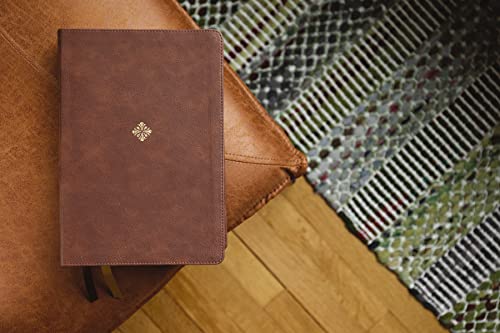 NKJV, Thompson Chain-Reference Bible, Large Print, Leathersoft, Brown, Red Letter, Thumb Indexed, Comfort Print