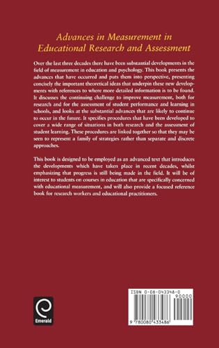 Advances in Measurement in Educational Research and Assessment