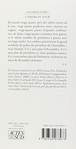 L'ordre du jour (French Edition)