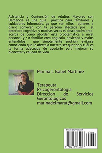 Asistencia y Contencion de Adultos Mayores con Demencia (Spanish Edition)