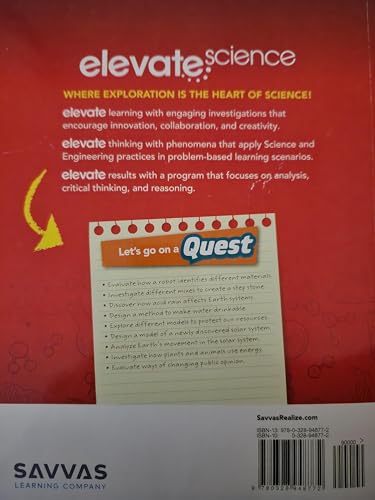 ELEVATE ELEMENTARY SCIENCE 2019 STUDENT EDITION GRADE 5
