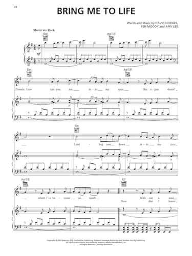 Alternative Rock Sheet Music Collection - 40 Pieces Piano/Vocal/Guitar Songbook