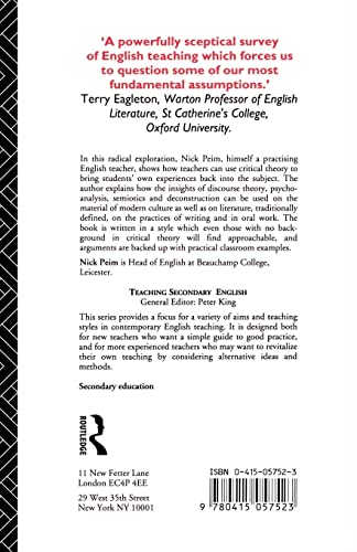Critical Theory and The English Teacher: Transforming the Subject (Teaching Secondary English Series)