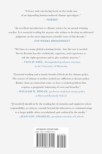 Unsettled: What Climate Science Tells Us, What It Doesn't, a