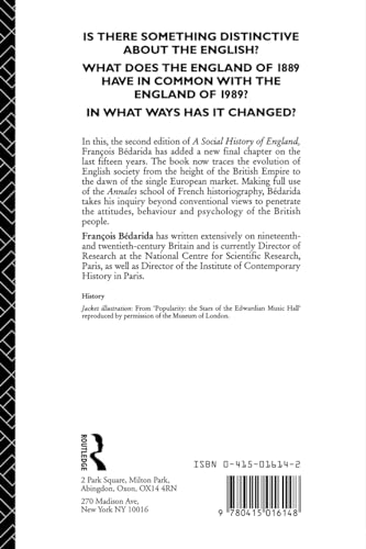 A Social History of England 1851-1990