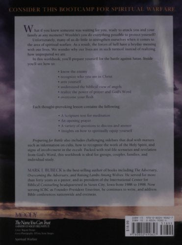 Preparing for Battle: A Spiritual Warfare Workbook — back cover