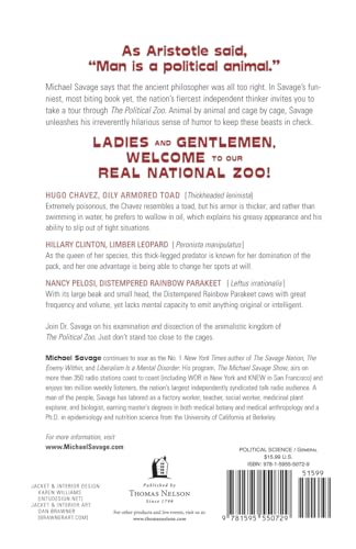 The Political Zoo — back cover