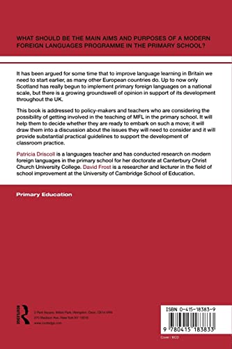 Teaching Modern Languages in the Primary School