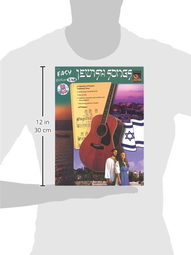 Easy Jewish Songs: A Collection of Popular Traditional Tunes (Guitar TAB), Book & CD