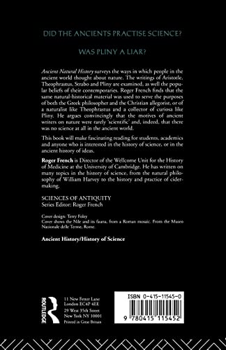 Ancient Natural History: Histories of Nature (Sciences of Antiquity)