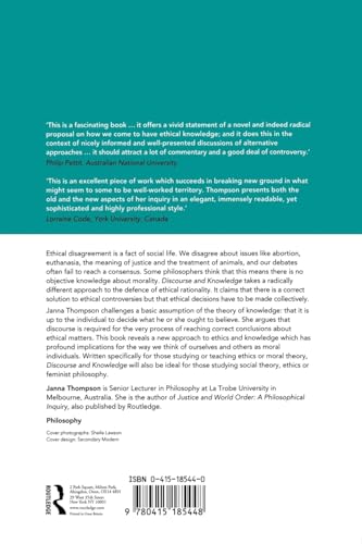 Discourse and Knowledge: Defence of a Collectivist Ethics