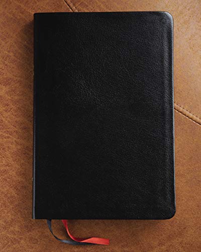 NIV, Thinline Bible, Large Print, Bonded Leather, Black, Red Letter, Comfort Print
