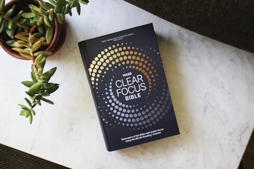 NASB, Clear Focus Bible, Hardcover, Charcoal/Gold: Read more of the Bible with better focus using the Bionic Reading Method