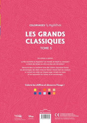 Coloriages myst?res Disney - Les Grands classiques Tome 3