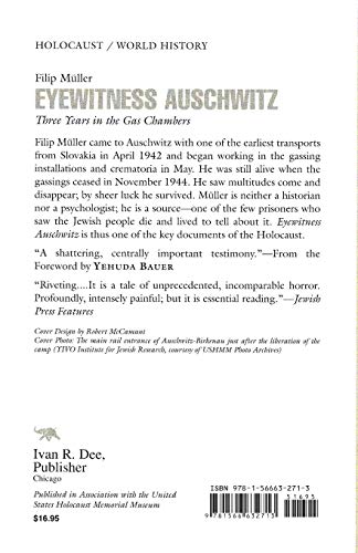 Eyewitness Auschwitz: Three Years in the Gas Chambers (Published in association with the United States Holocaust Memorial Museum)