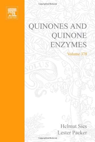 Quinones and Quinone Enzymes, Part A (Volume 378) (Methods in Enzymology, Volume 378)