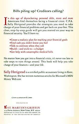 Help! I Can't Pay My Bills: Surviving a Financial Crisis