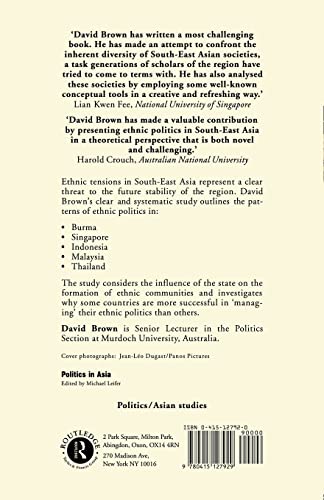 The State and Ethnic Politics in SouthEast Asia (Politics in Asia)