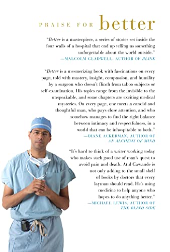 Better: A Surgeon's Notes on Performance — back cover