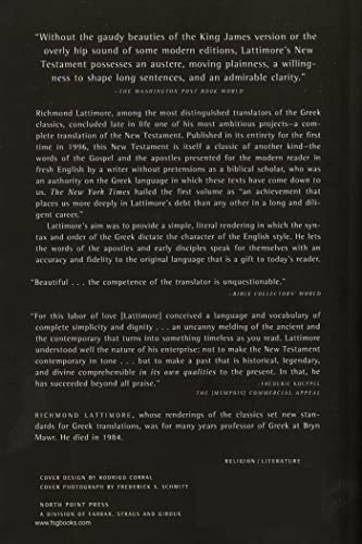The New Testament — back cover